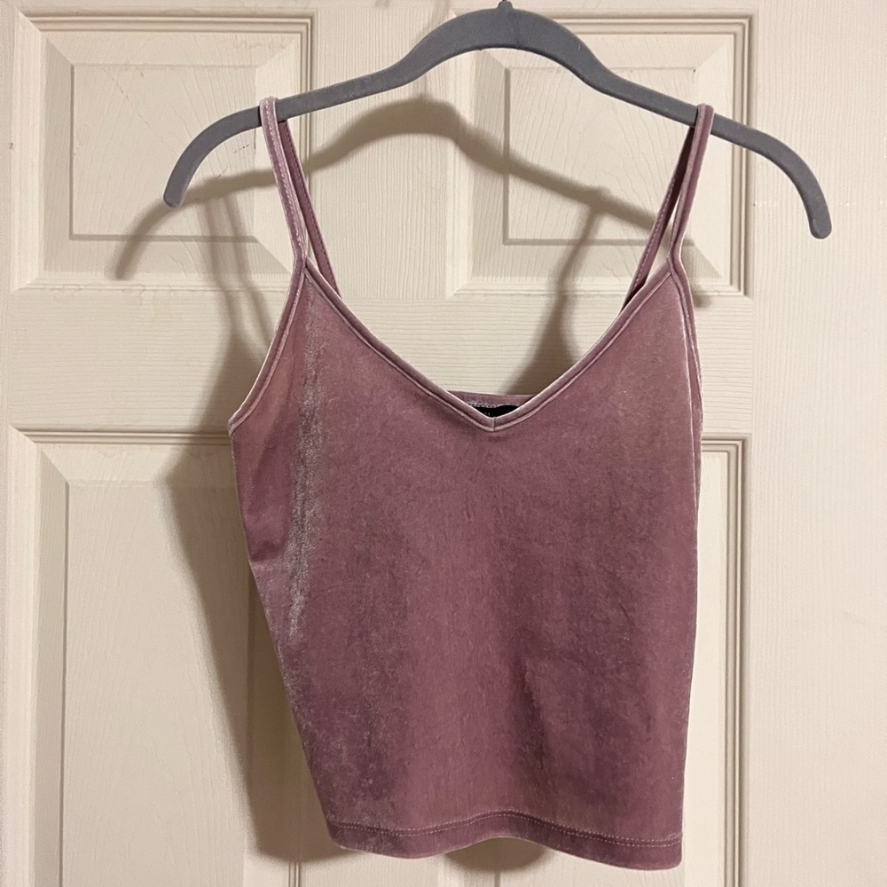 Velvet crop top